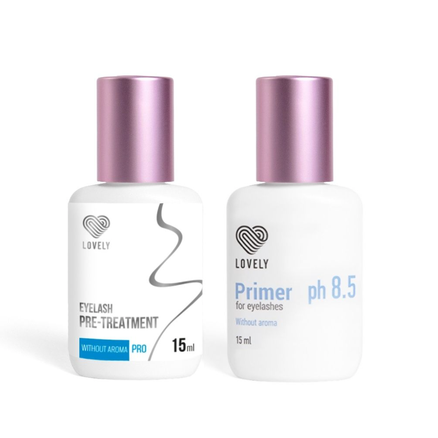 Set Pre-treatment & Primer Lovely brez parfuma, 15 ml + 15 ml